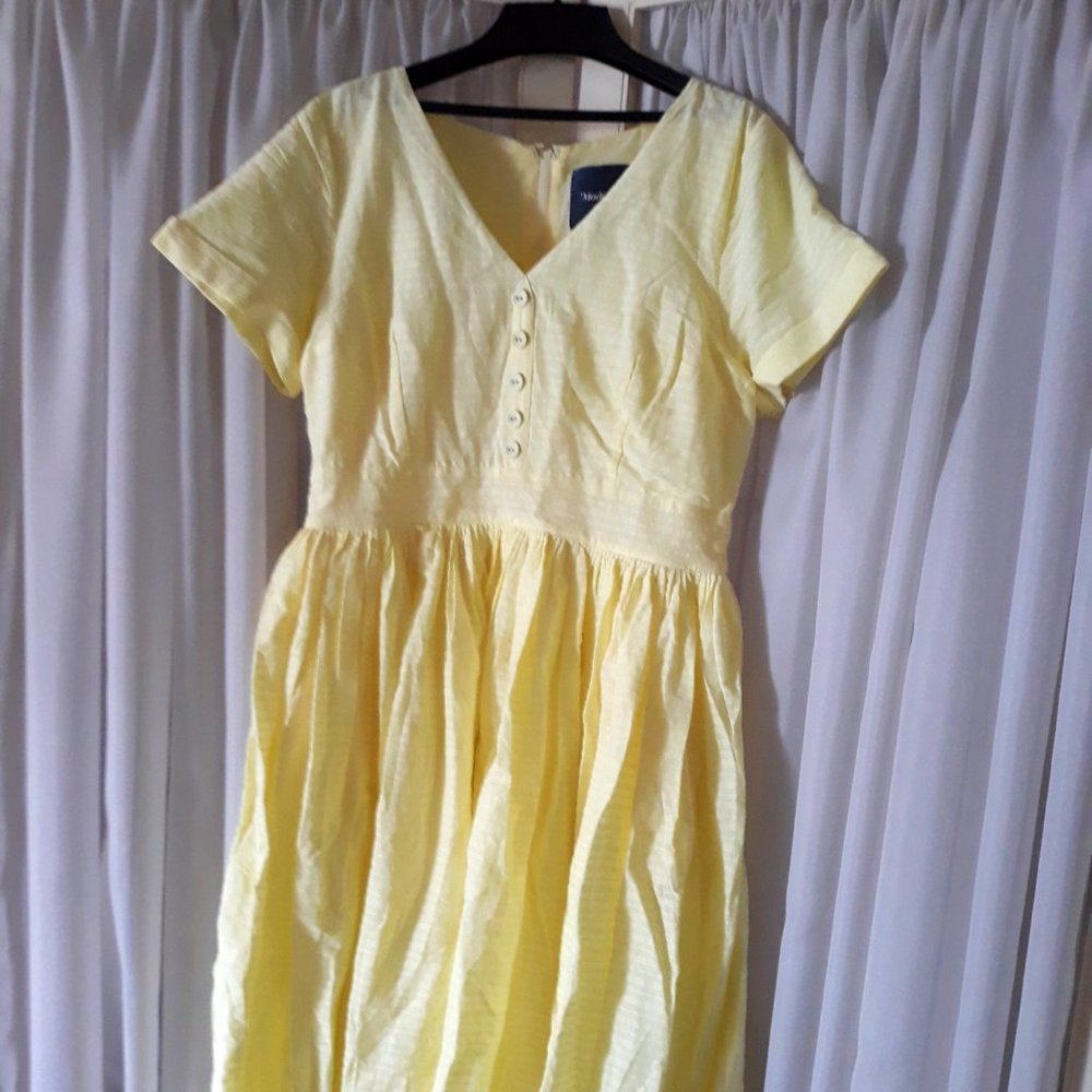 ModCloth Fabulous Fit & Flare Yellow Dress